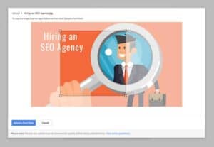 Uploading an image for a google post