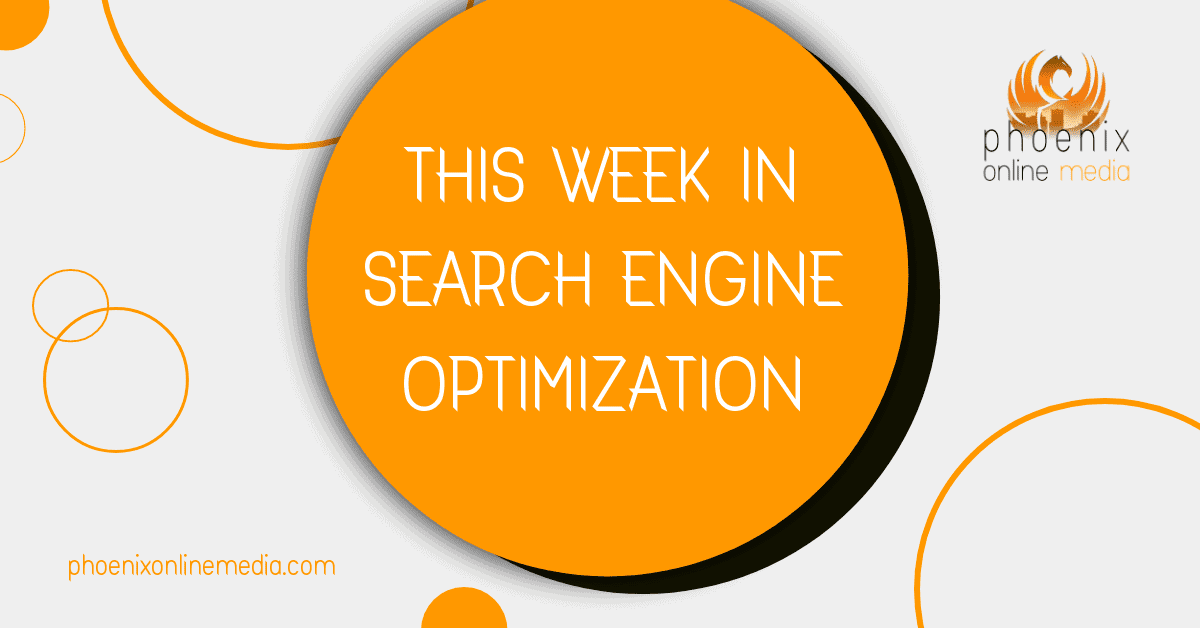 This week in search engine optimization image