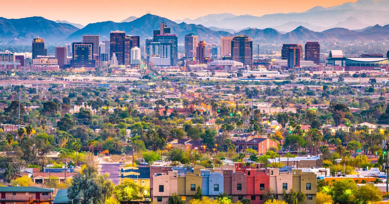 Downtown cityscape of Phoenix, AZ