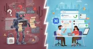 AI Myths vs Realities in Digital Marketing illustration